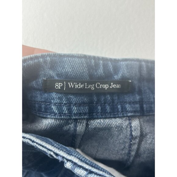 Talbots Jeans Size 8P Petite Wide Leg Crop Jeans - Picture 5 of 11